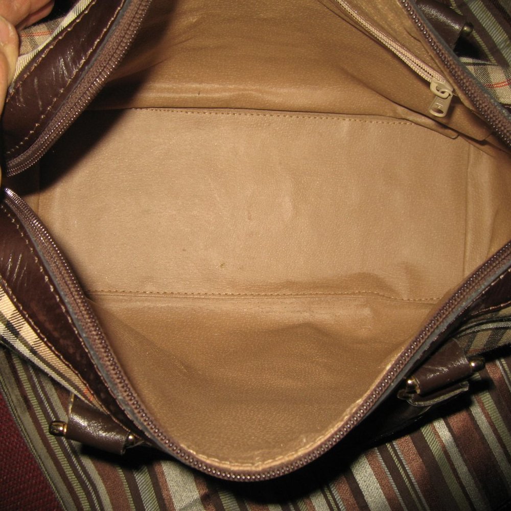 ❤️RARE VINTAGE BURBERRY NOVA CHECK RARE Doctors Bag Speedy Purse +Zipper Pull - Picture 8 of 9